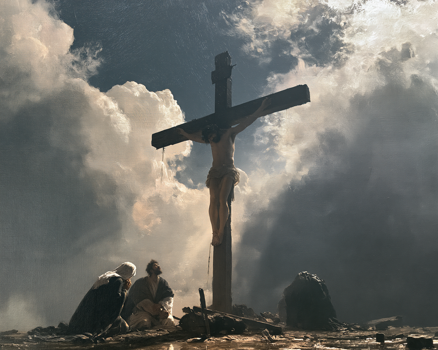 La Crucifixion — Vue monumentale sacrée · Paysage n° 6