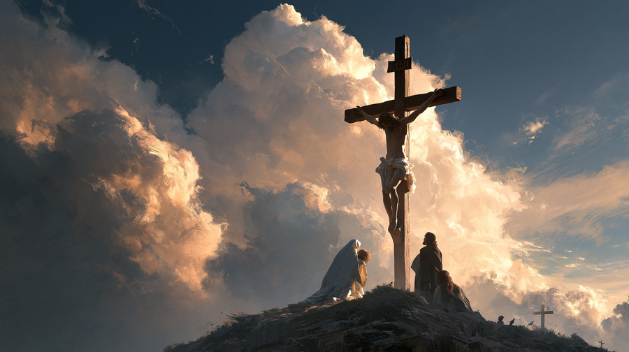 La Crucifixion — Vue monumentale sacrée · Paysage n° 9