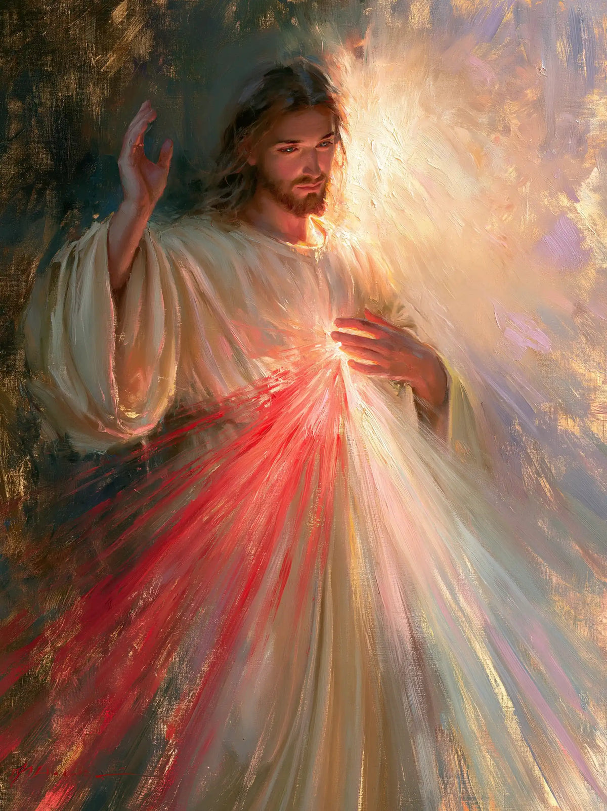 Jésus de la Miséricorde divine — Le Jaillissement du vermillon
