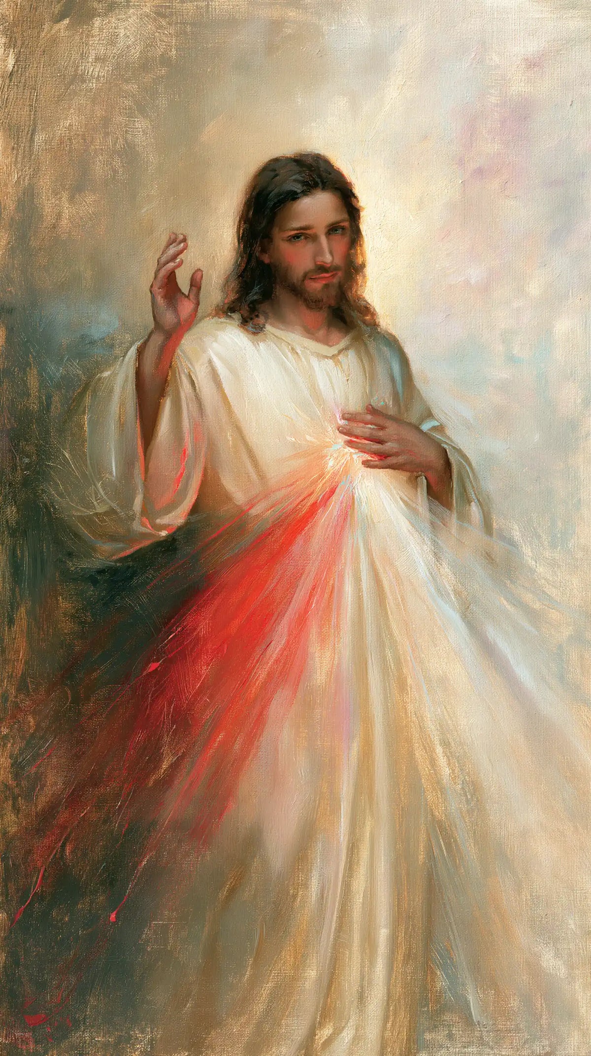 Jésus de la Miséricorde divine — La Clarté parmi les touches d’azur