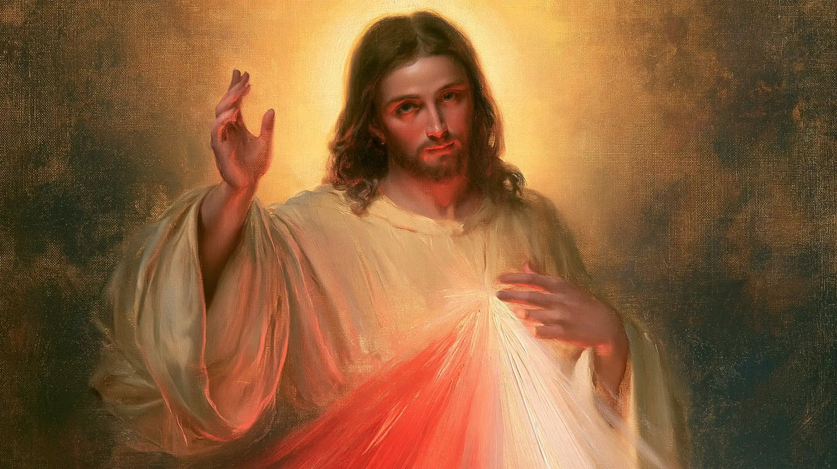 Jésus de la Miséricorde divine — Le Reflet pourpre sur le visage