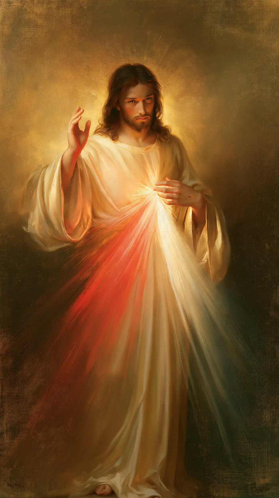 Divine Mercy Jesus - Jesus Blessing · Portrait n° 1
