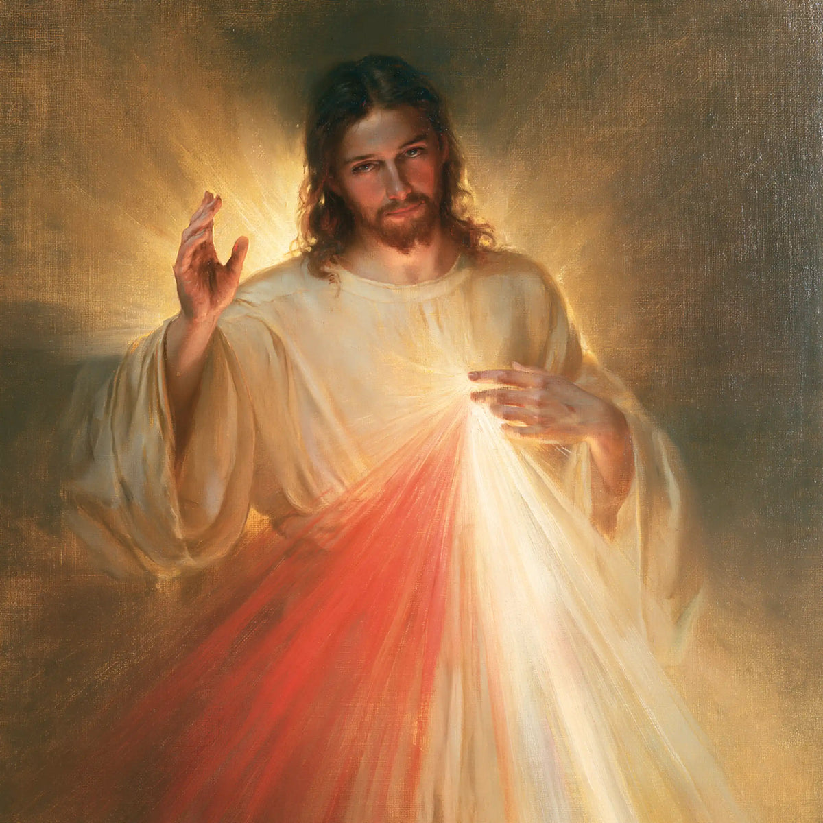 Jésus de la Miséricorde divine — Le Souffle lumineux des épaules