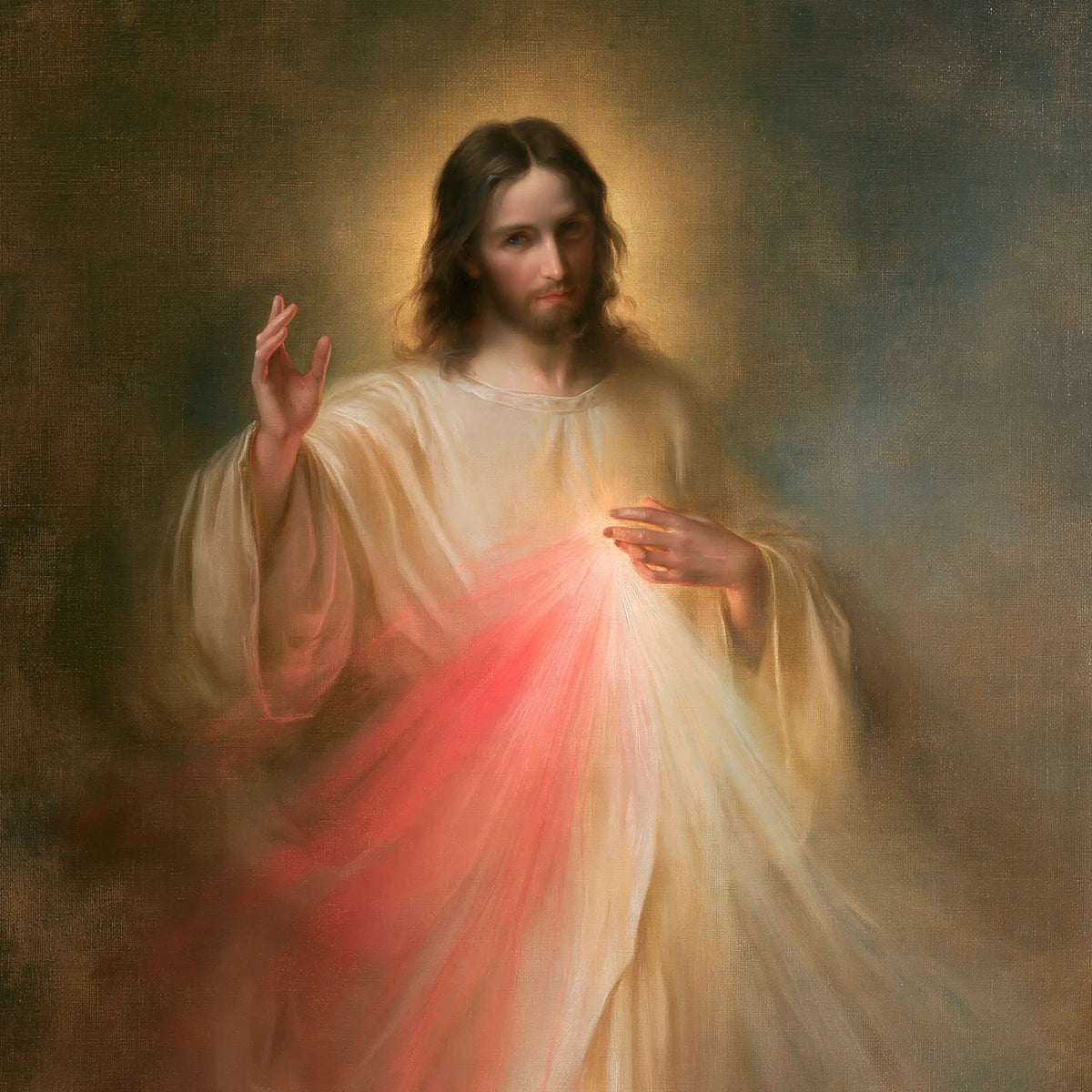 Jésus de la Miséricorde divine — La Source aux reflets de rose