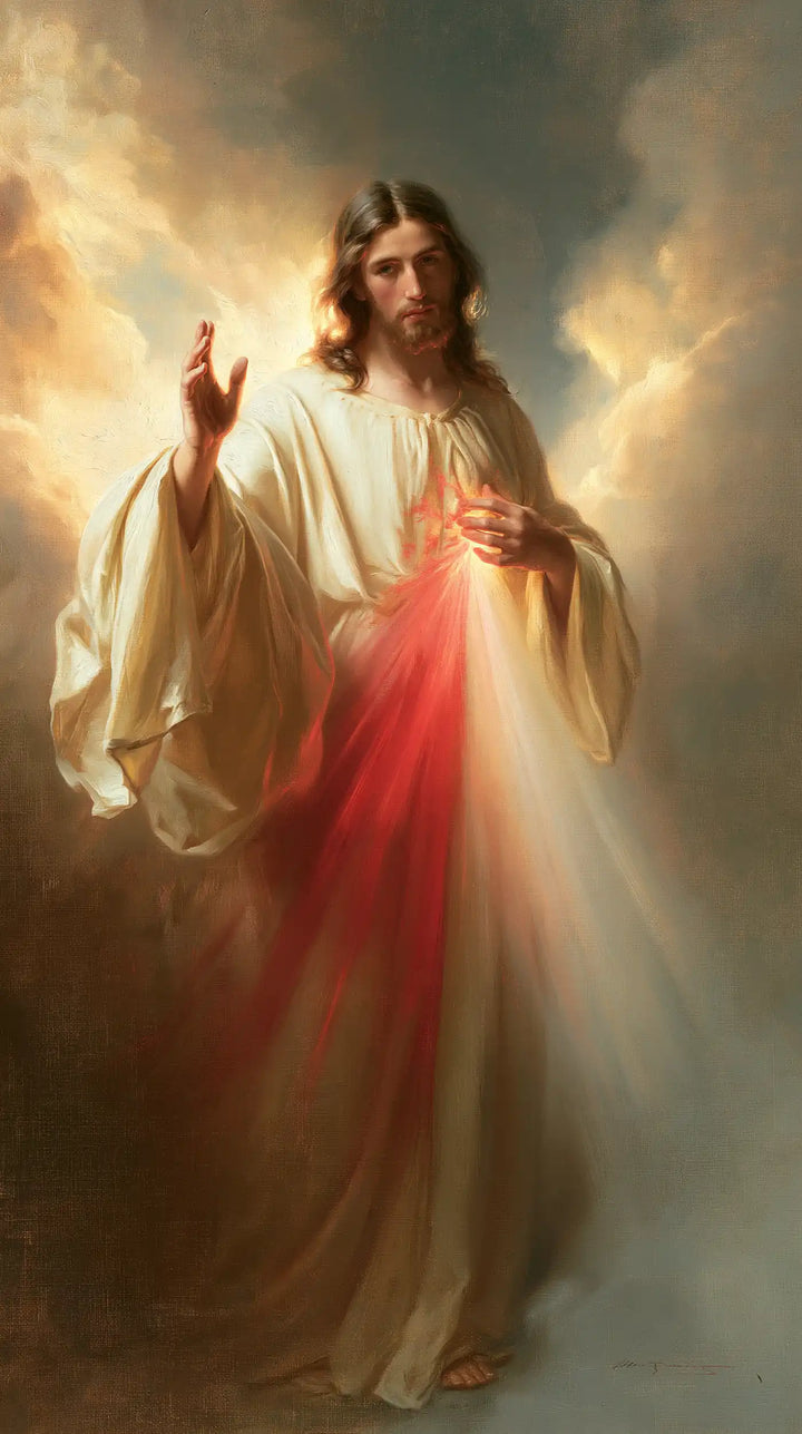 Jésus de la Miséricorde divine — La Manche ouverte au grand ciel