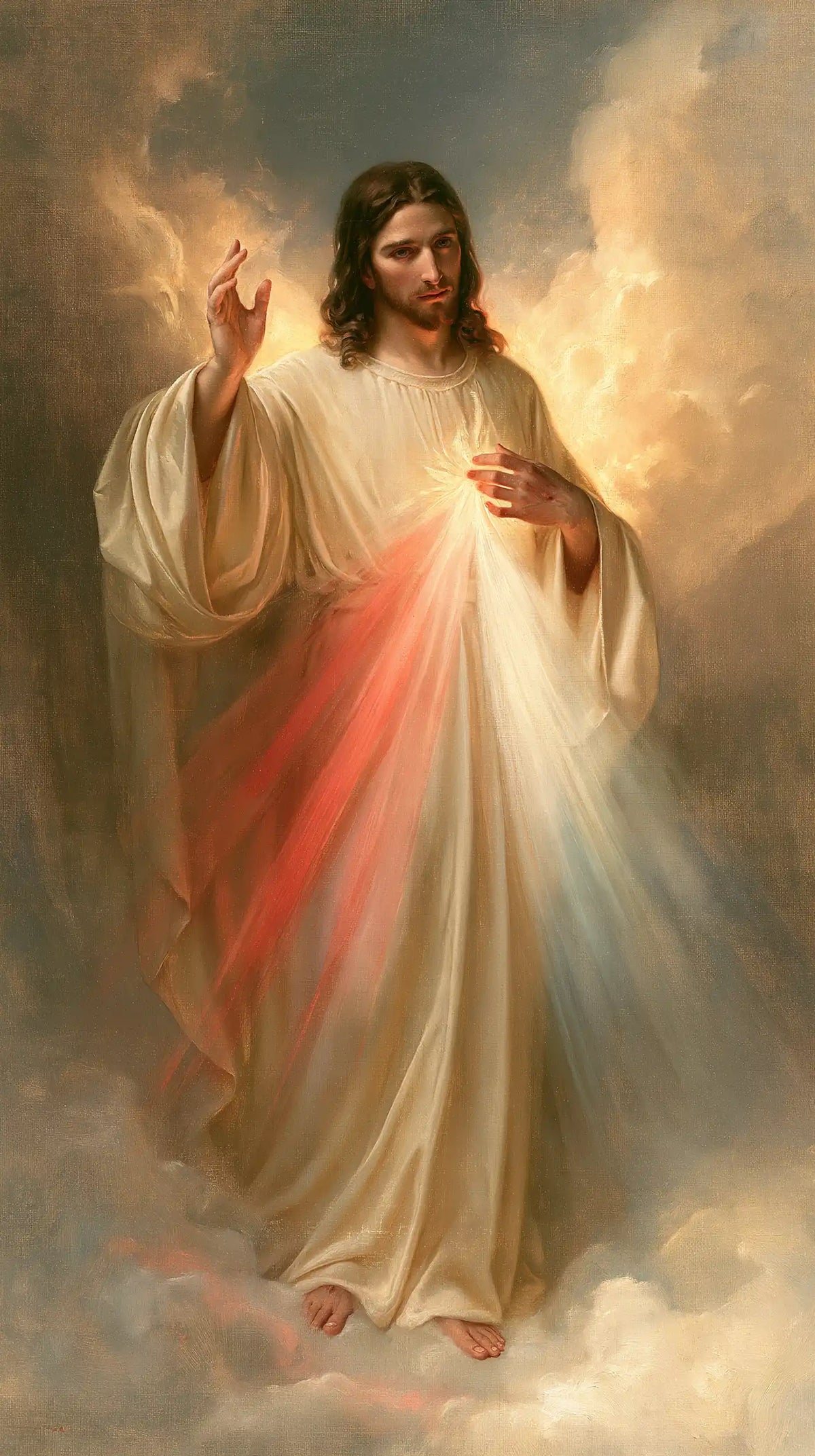 Jésus de la Miséricorde divine — Le Seuil des nuées lumineuses