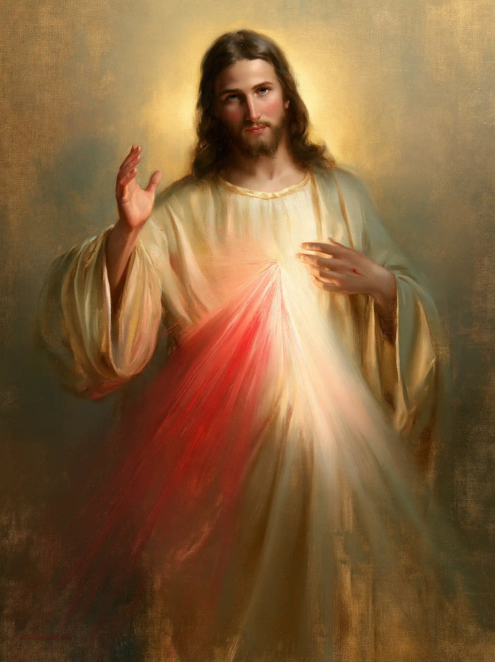 Jésus de la Miséricorde divine — Le Calme au nimbe de miel