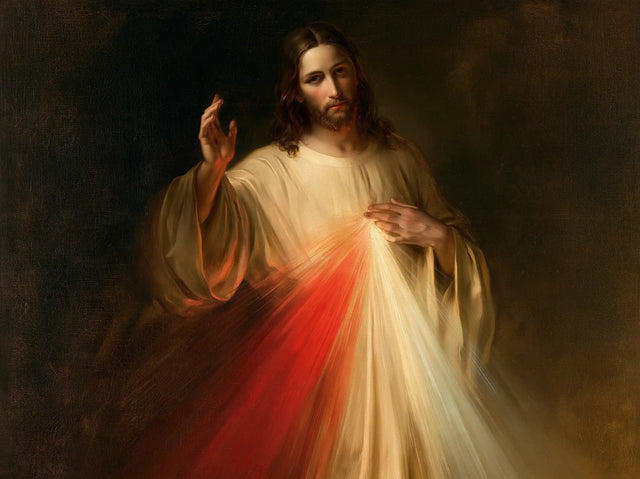 Jésus de la Miséricorde divine — Le Fleuve rouge dans l’obscurité