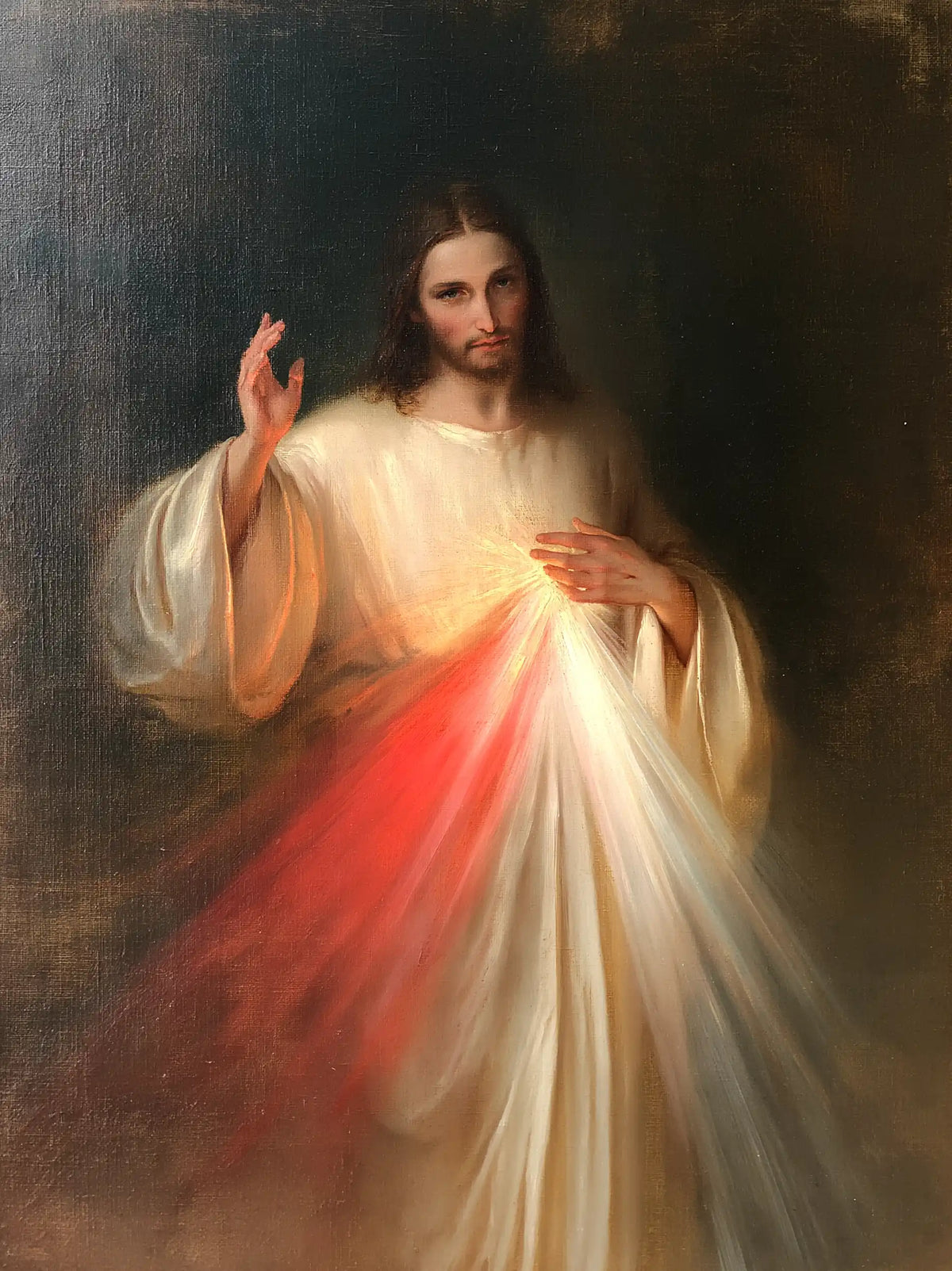 Jésus de la Miséricorde divine — L’Éclat au milieu du silence gris