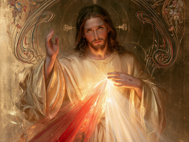Jésus de la Miséricorde divine — La Lueur sous les fleurs d’ombre
