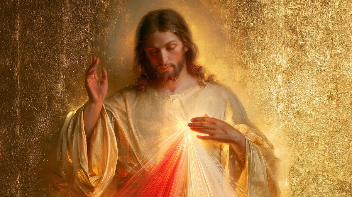 Jésus de la Miséricorde divine — Le Recueillement sur l’or vivant
