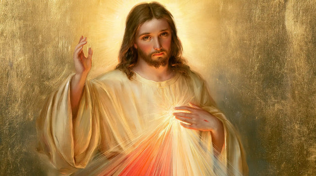 Jésus de la Miséricorde divine — Le Regard aux reflets de cuivre