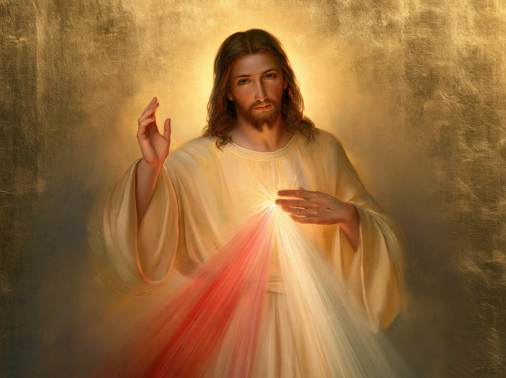 Jésus de la Miséricorde divine — La Présence dans l’or voilé
