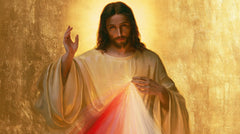 Jésus de la Miséricorde divine — Le Regard dans l’or incandescent
