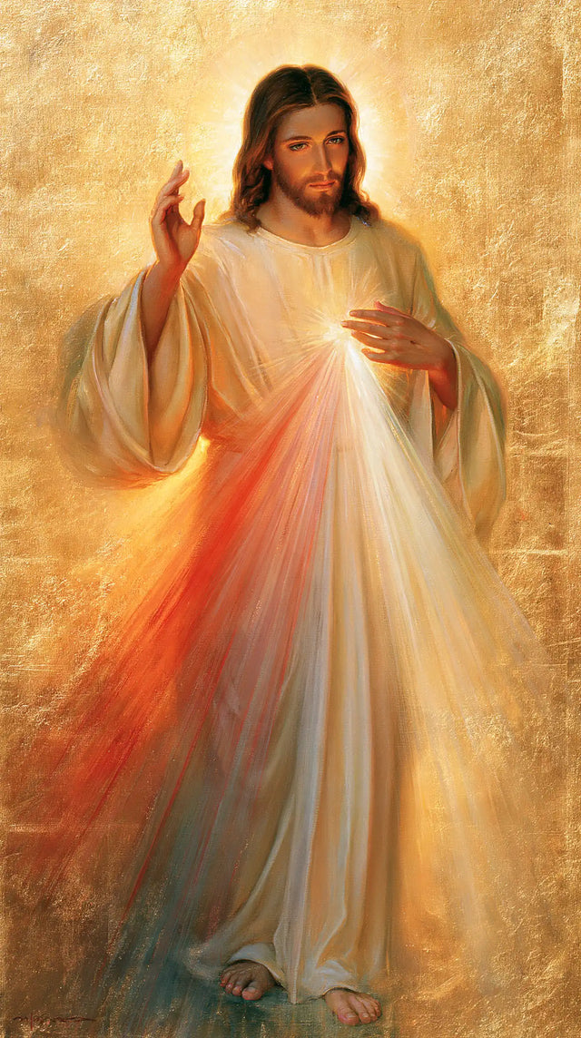 Jésus de la Miséricorde divine — Le Pas dans le rayonnement d’ambre