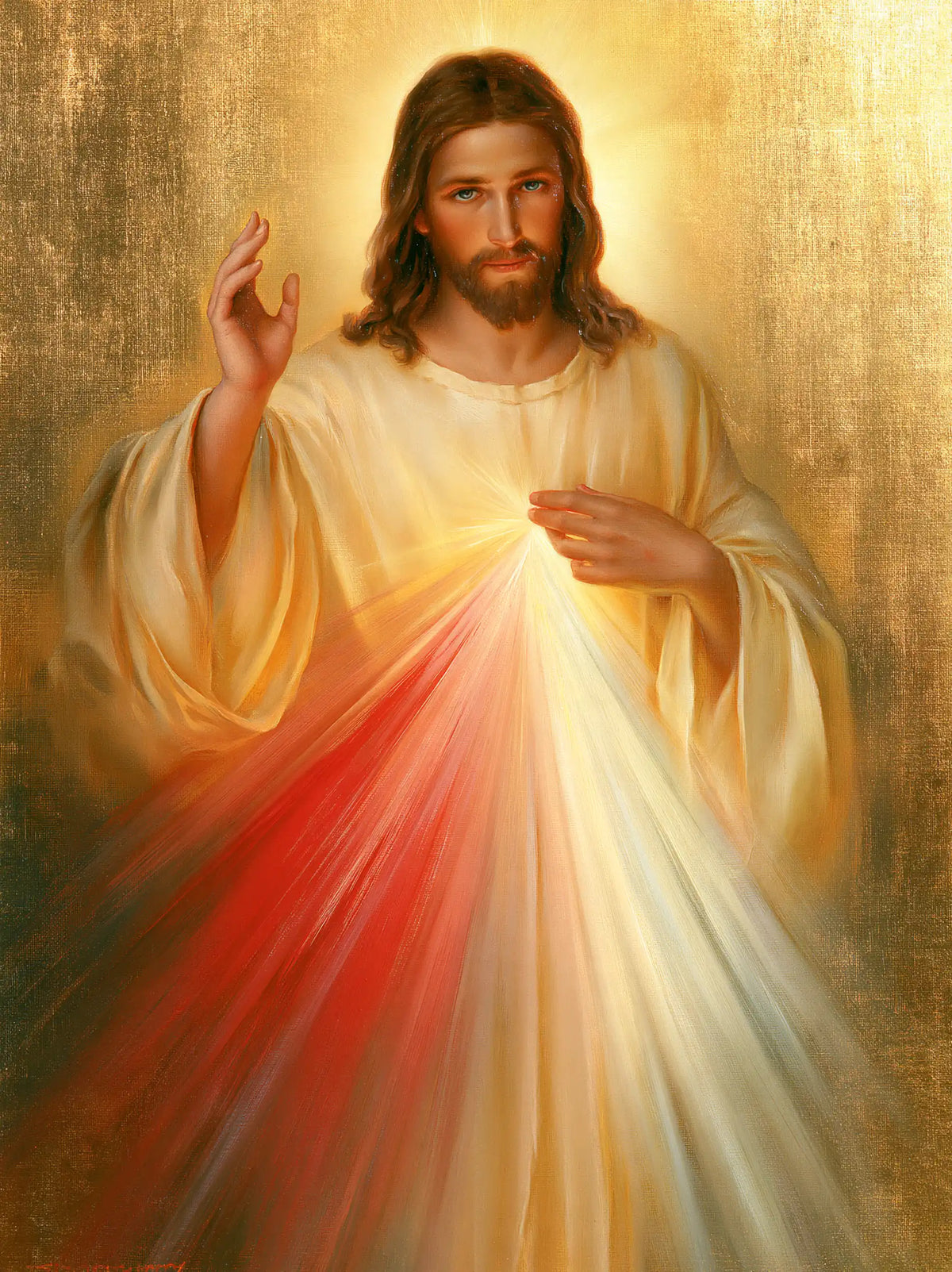 Jésus de la Miséricorde divine — La Clarté qui descend du cœur