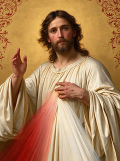 Divine Mercy Jesus – Icon of Golden Compassion