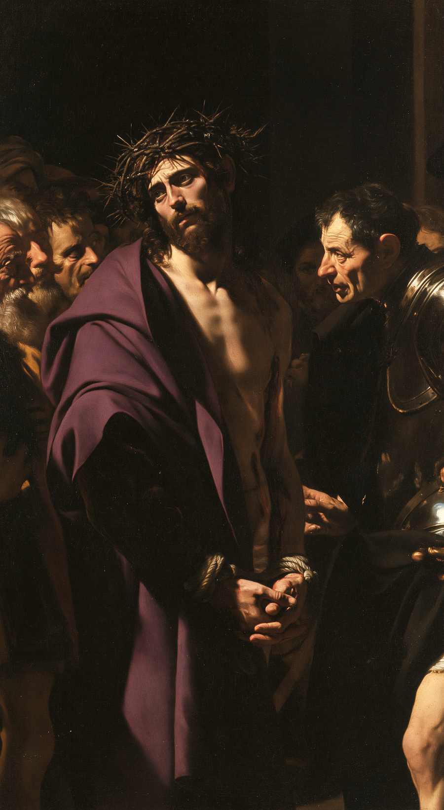 Ecce Homo — Caravage - ténébrisme · Portrait n° 7
