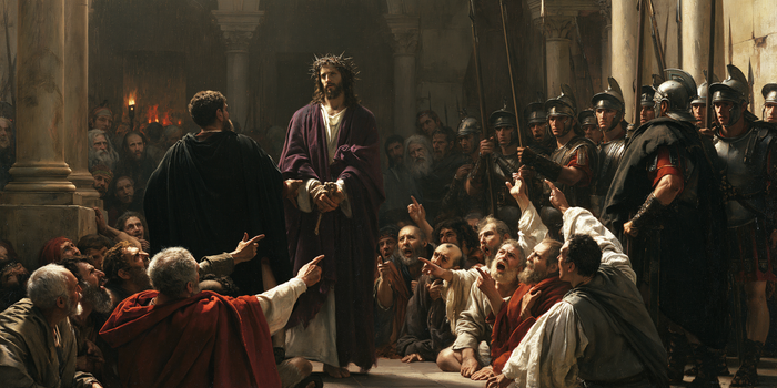 Ecce Homo — Le Silence devant le manteau de dos