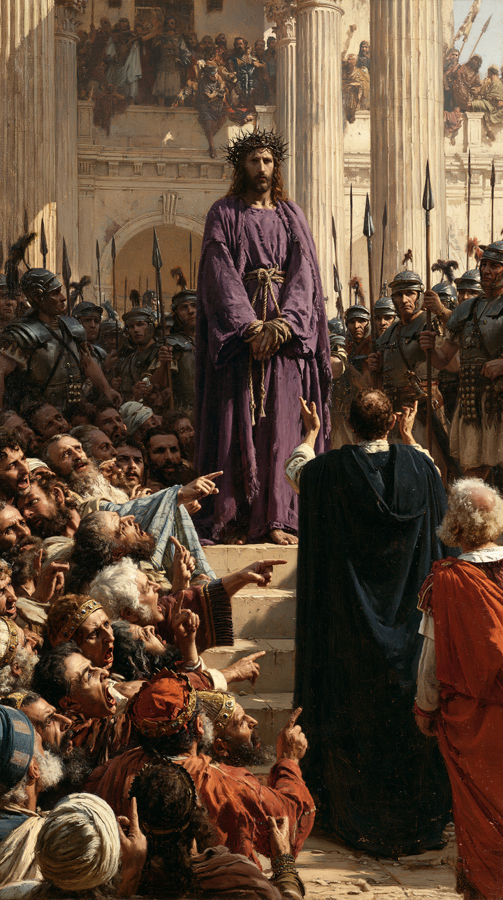 Ecce Homo — La Présence sous les balcons du palais