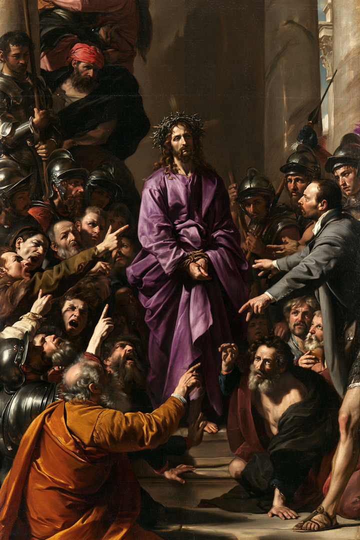 Ecce Homo — La Marche sous la main couleur d’ocre