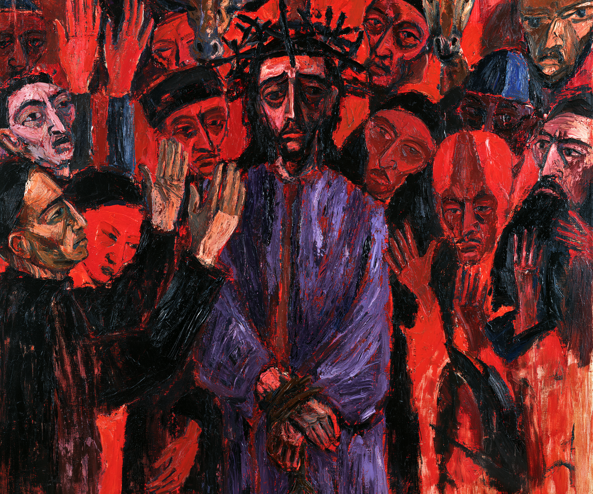 Ecce Homo — La Pourpre bleutée entre les masques rouges