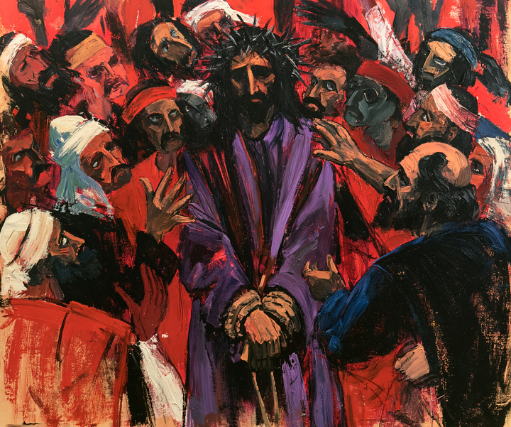 Ecce Homo — Les Liens dans la mêlée vermillon
