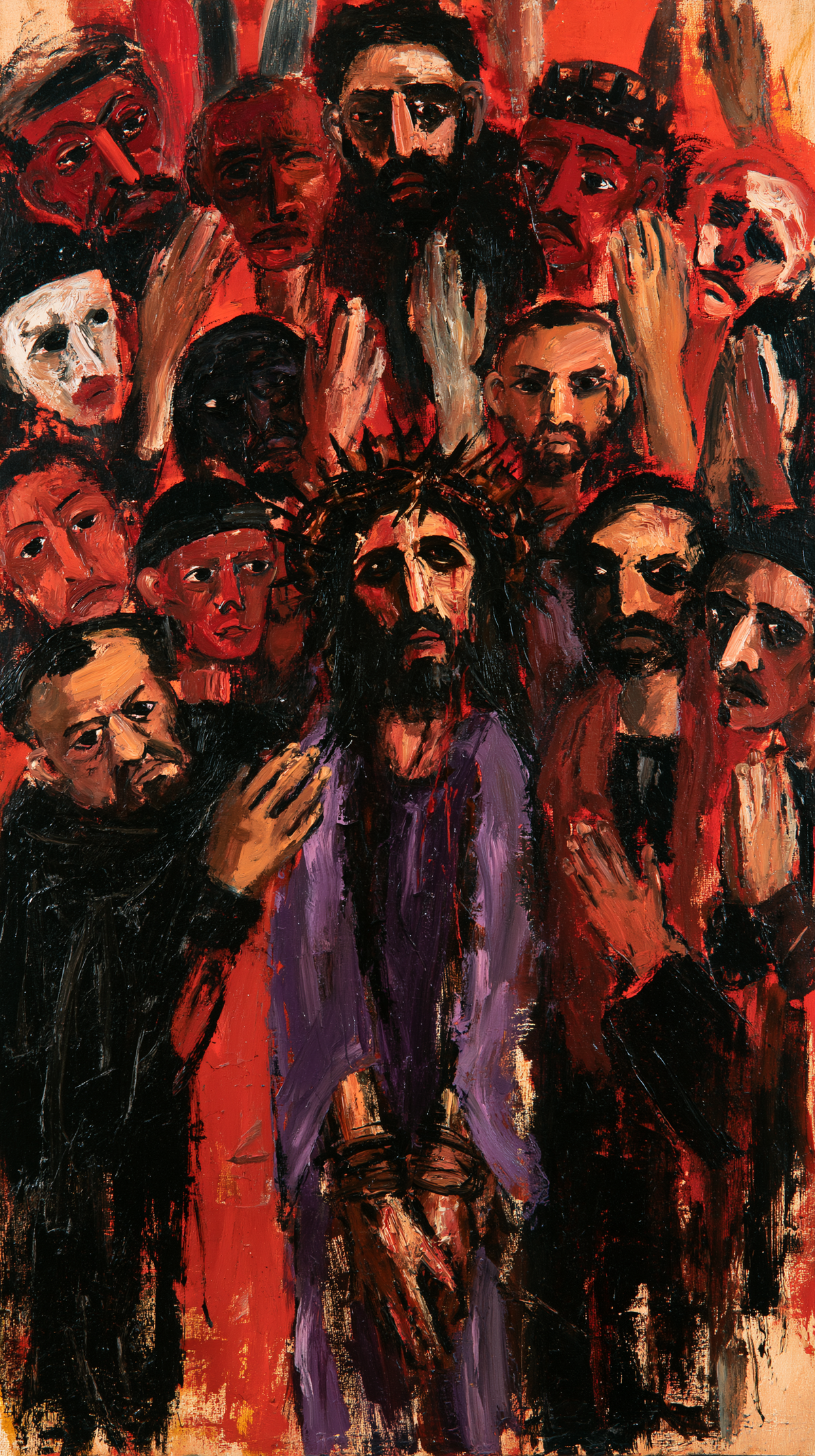 Ecce Homo — Le Visage levé au pied des masques