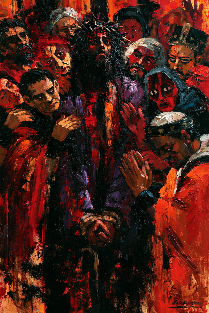 Ecce Homo — Le Regard haut dans la foule en braise
