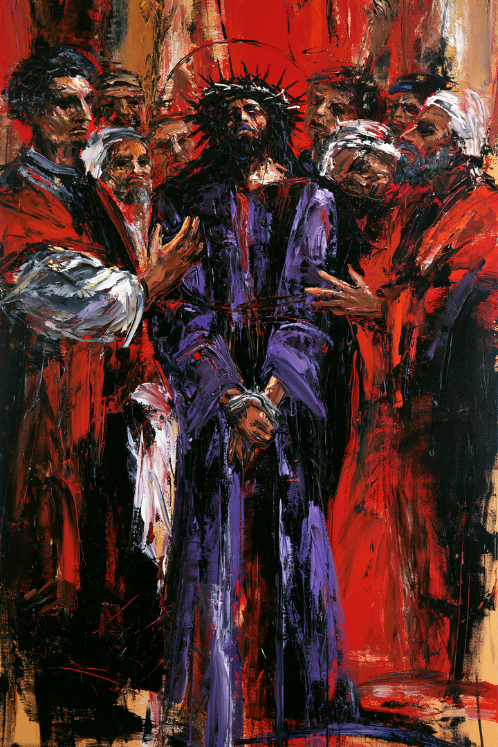 Ecce Homo — La Robe bleue dans les griffures blanches