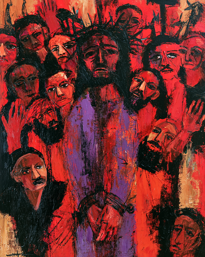 Ecce Homo — La Couronne rayonnante dans le rouge brut