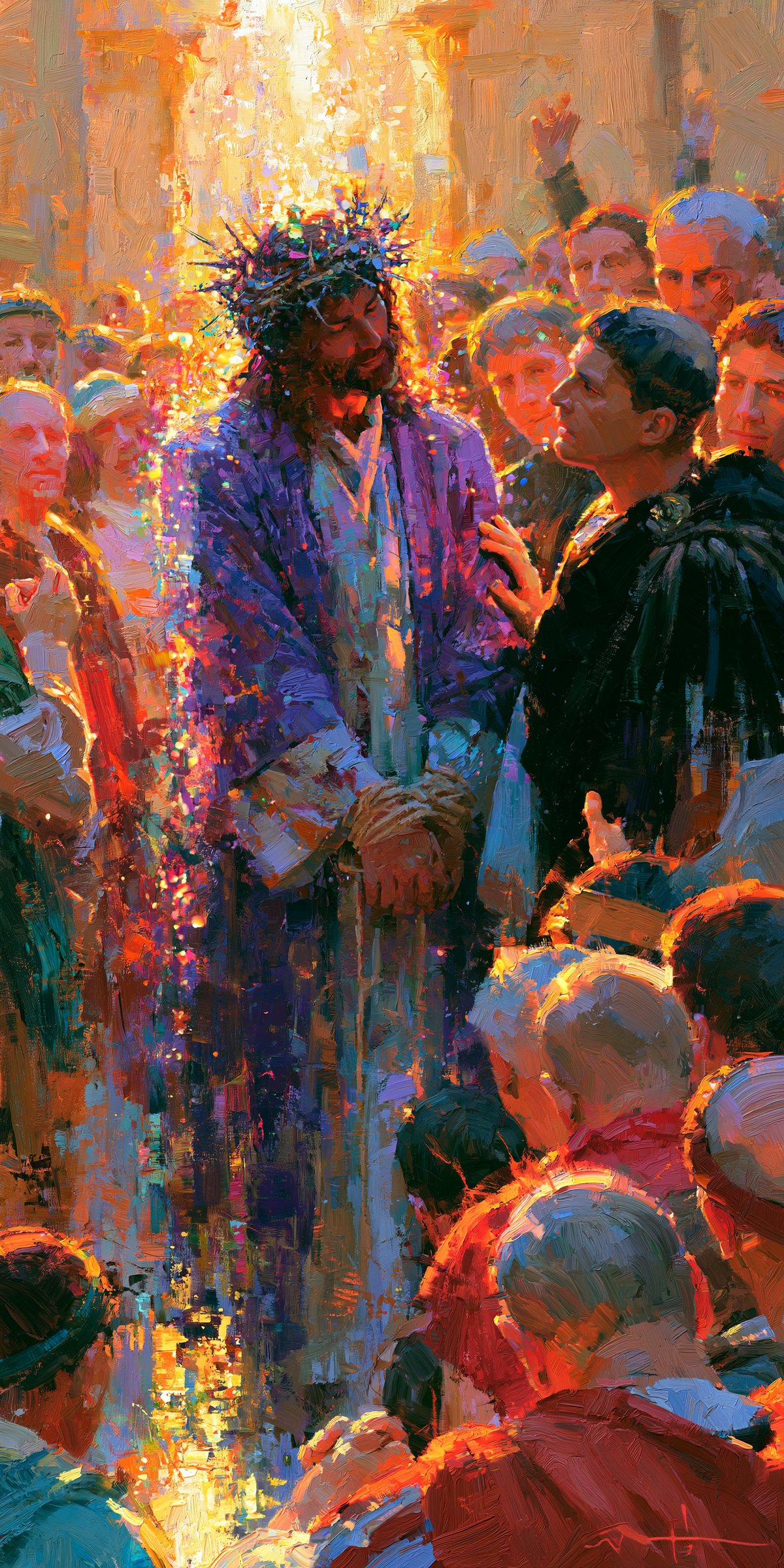 Ecce Homo — La Pourpre au-dessus des petites silhouettes