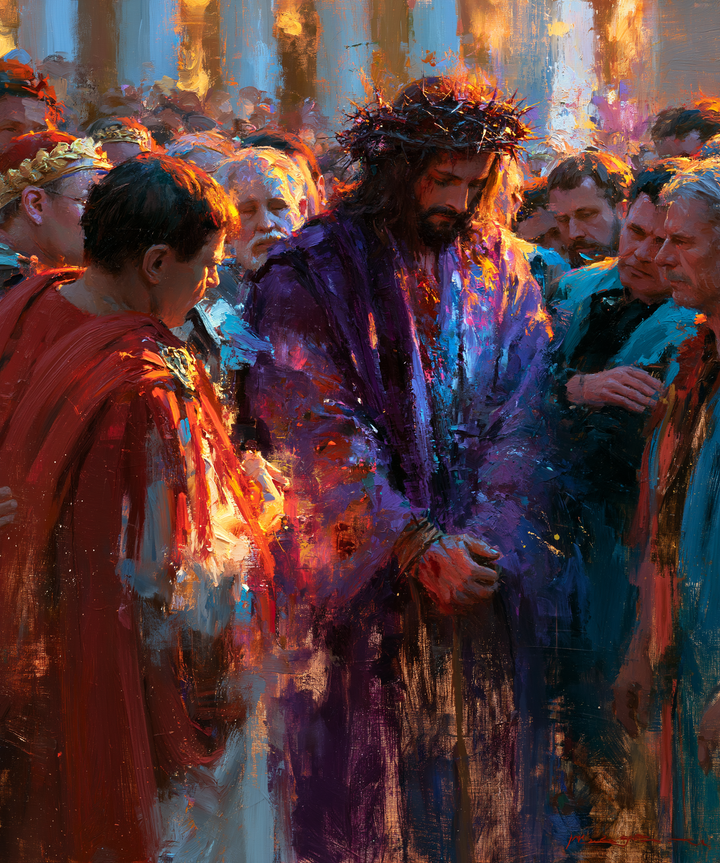 Ecce Homo — La Pourpre près de la cape incandescente