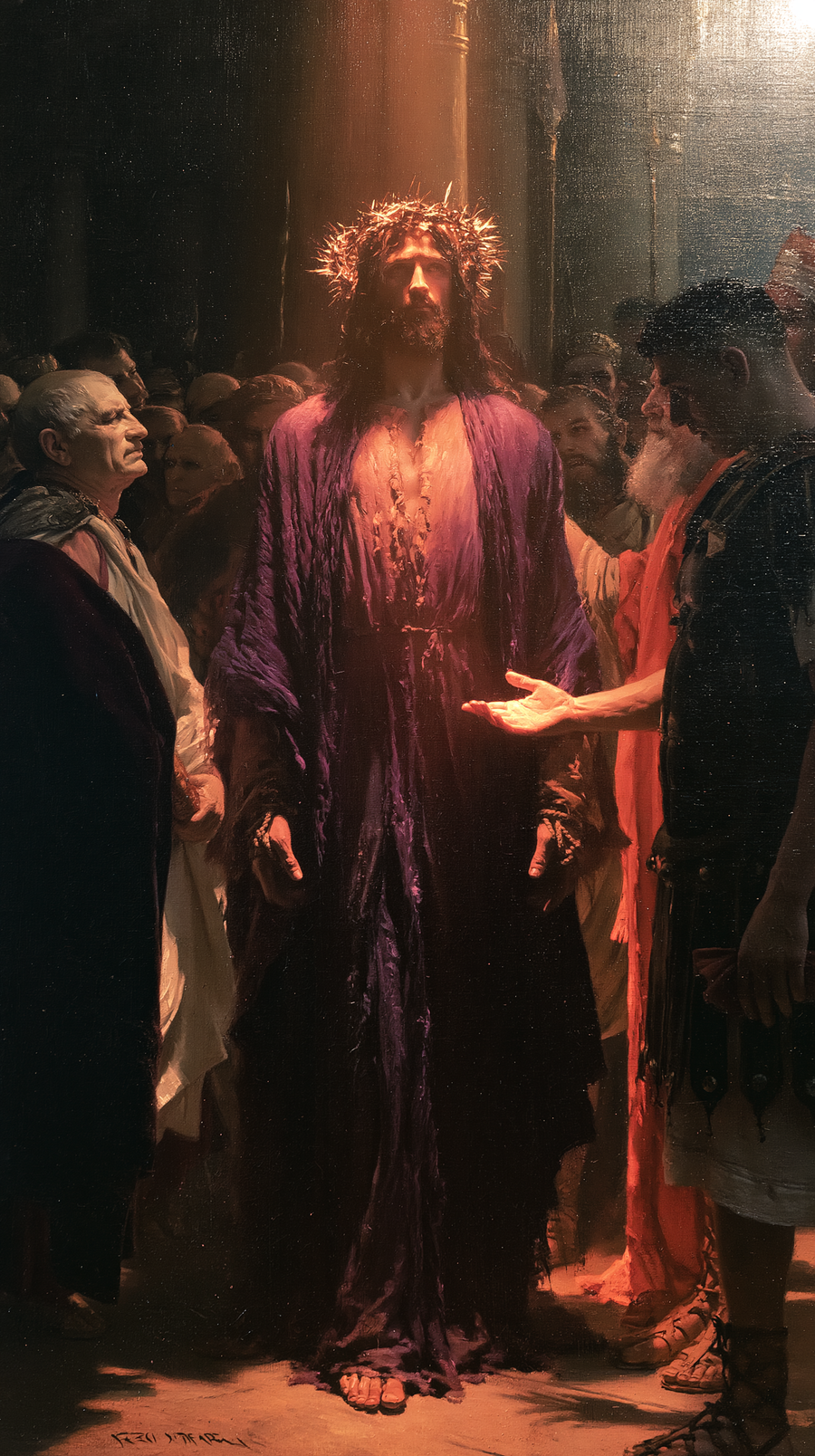 Ecce Homo — Lumière divine · Portrait n° 9