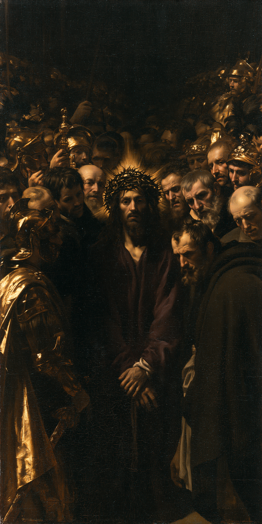 Ecce Homo — Noir et or · Portrait n° 1