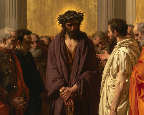Ecce Homo — Sacré doré · Paysage n° 4 — art chrétien