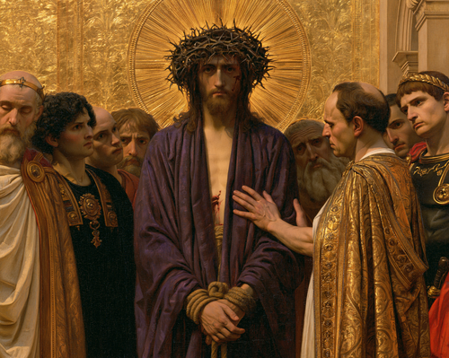 Ecce Homo — Sacré doré · Paysage n° 5 — art chrétien