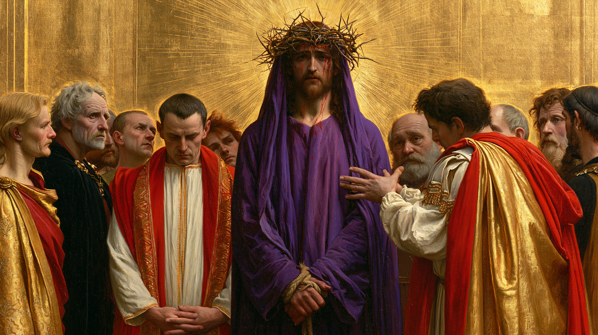Ecce Homo — Le Voile violet parmi les manteaux d’or