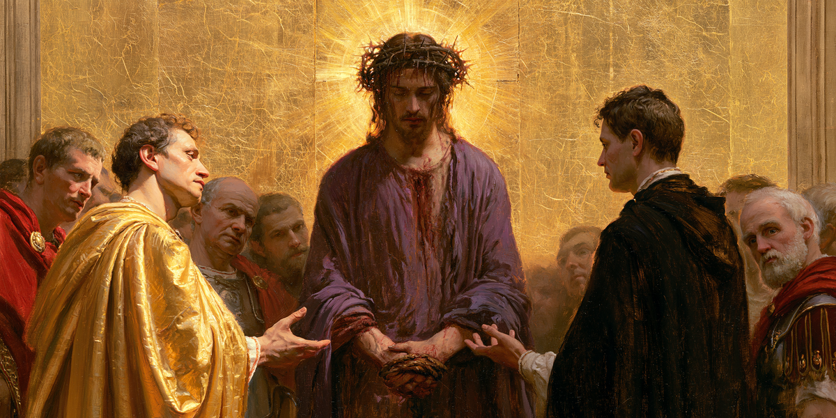 Ecce Homo — Sacré doré · Paysage n° 15 — art chrétien