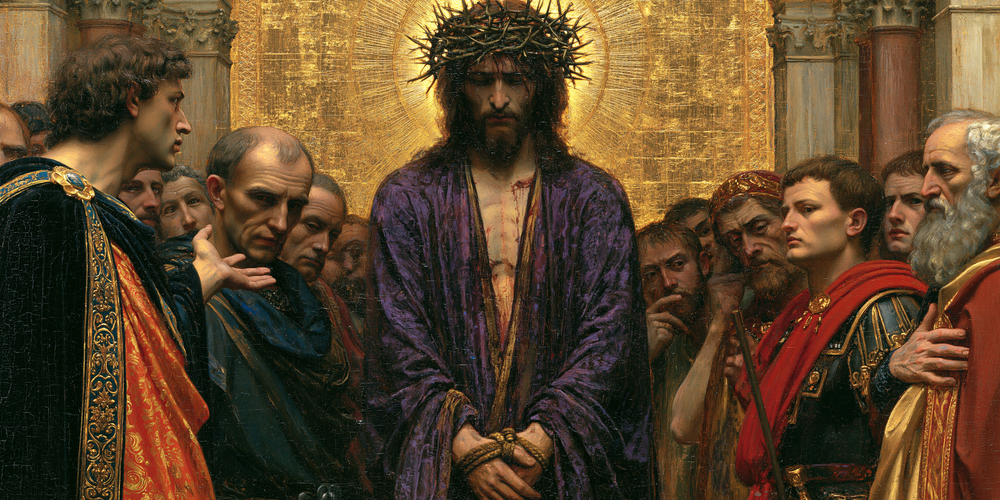 Ecce Homo — Sacré doré · Paysage n° 16 — art chrétien