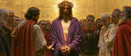 Ecce Homo — Sacré doré · Paysage n° 22 — art chrétien