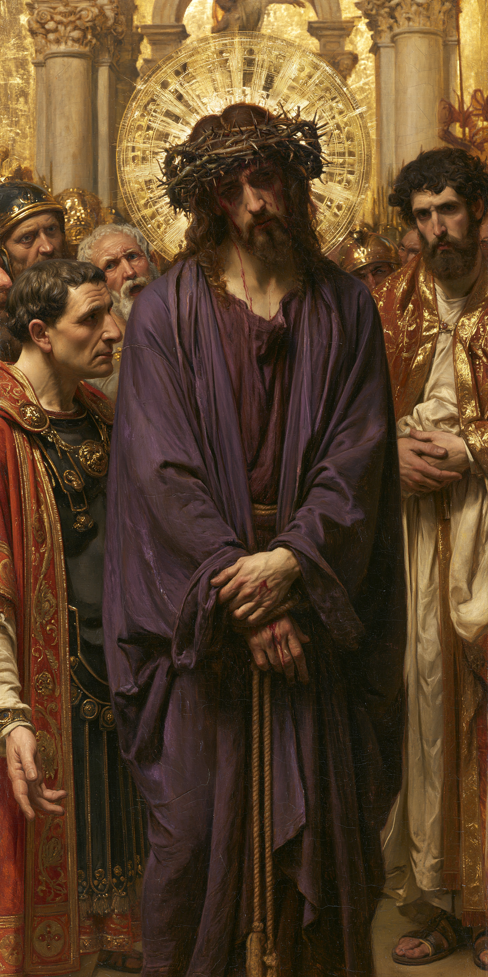 Ecce Homo — Sacré doré · Portrait n° 2 — art chrétien