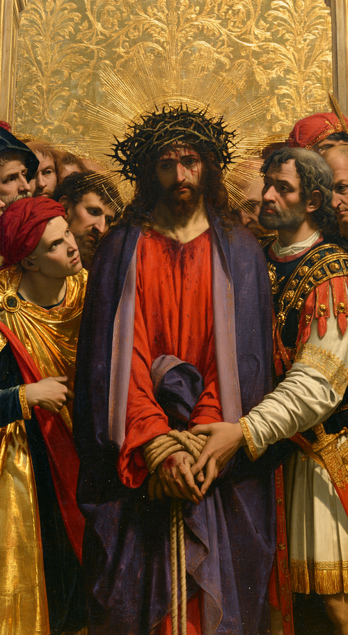 Ecce Homo — Sacré doré · Portrait n° 4 — art chrétien