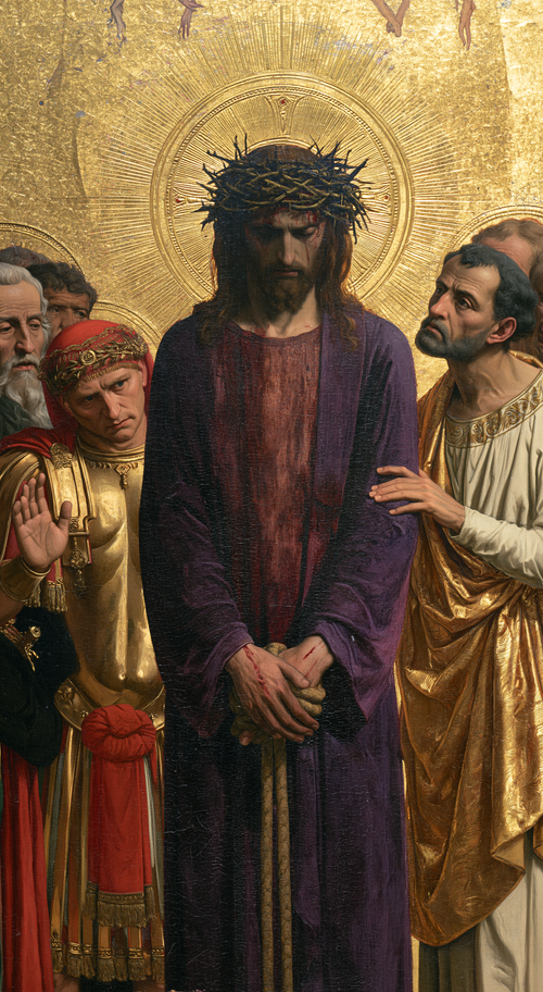 Ecce Homo — Sacré doré · Portrait n° 6 — art chrétien