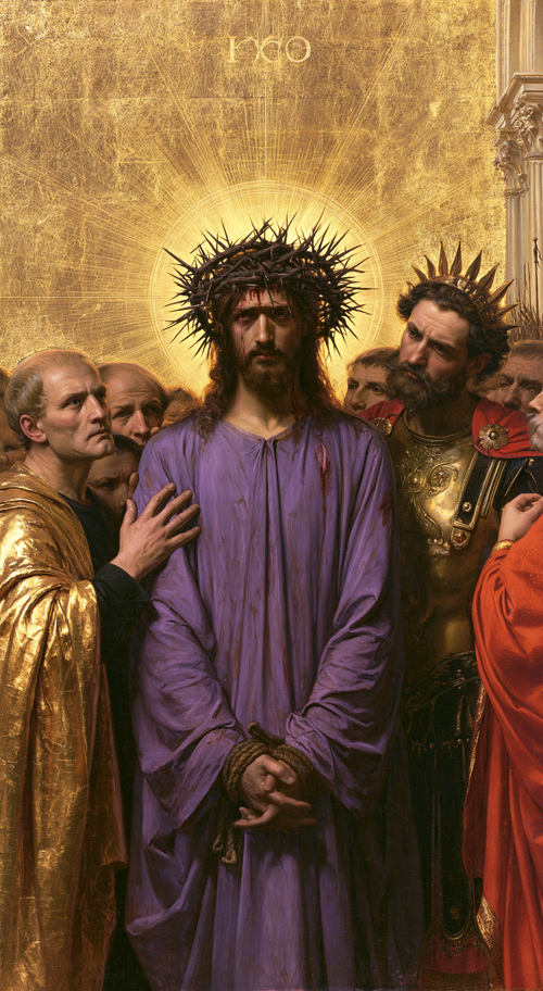 Ecce Homo — Sacré doré · Portrait n° 7 — art chrétien