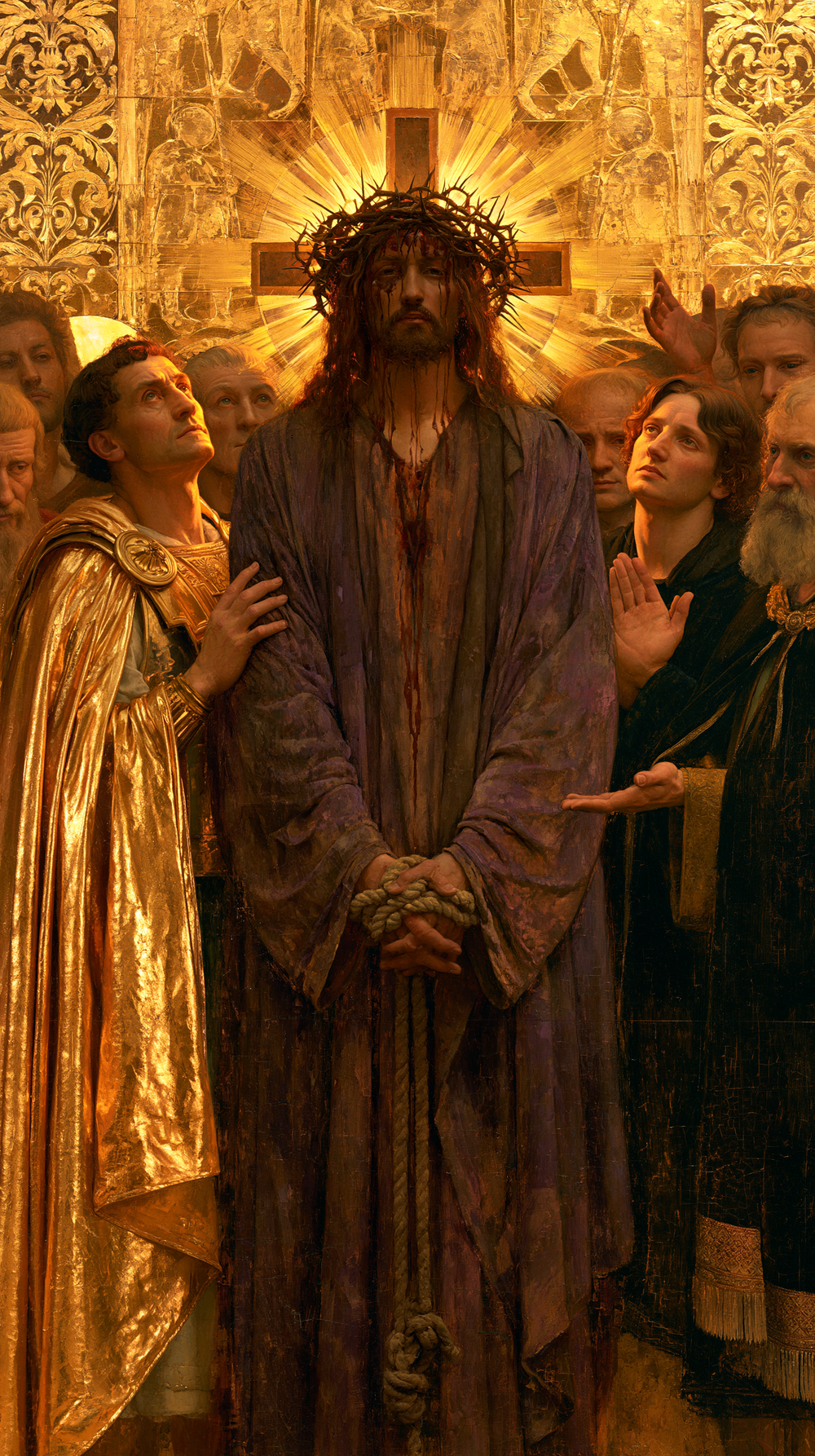 Ecce Homo — Sacré doré · Portrait n° 8 — art chrétien