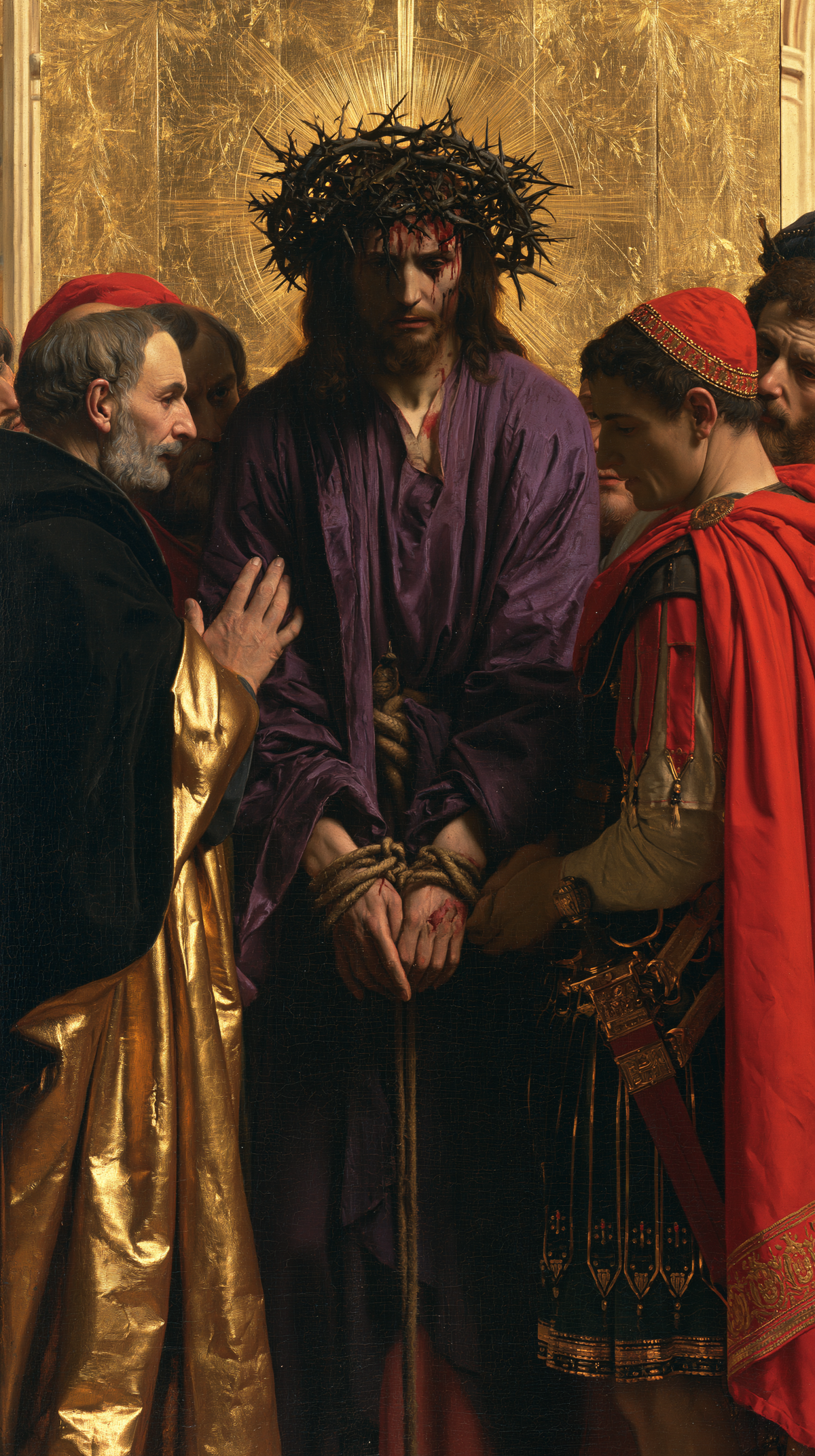 Ecce Homo — Sacré doré · Portrait n° 10 — art chrétien