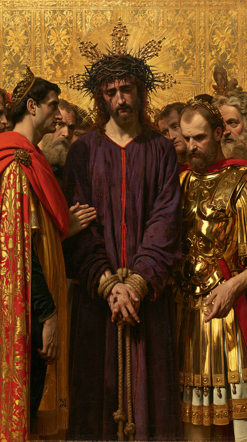 Ecce Homo — Sacré doré · Portrait n° 11 — art chrétien