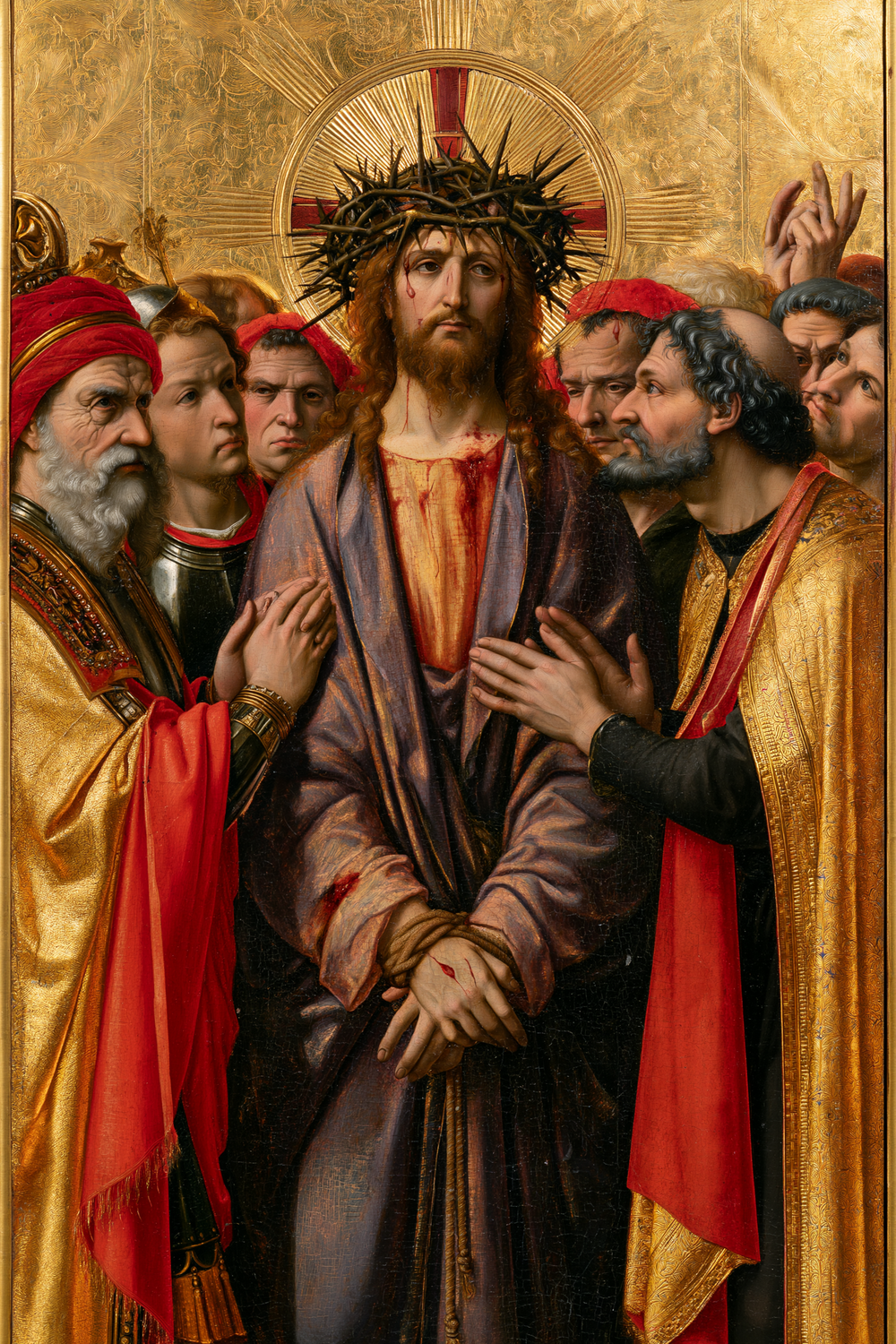 Ecce Homo — Sacré doré · Portrait n° 12 — art chrétien
