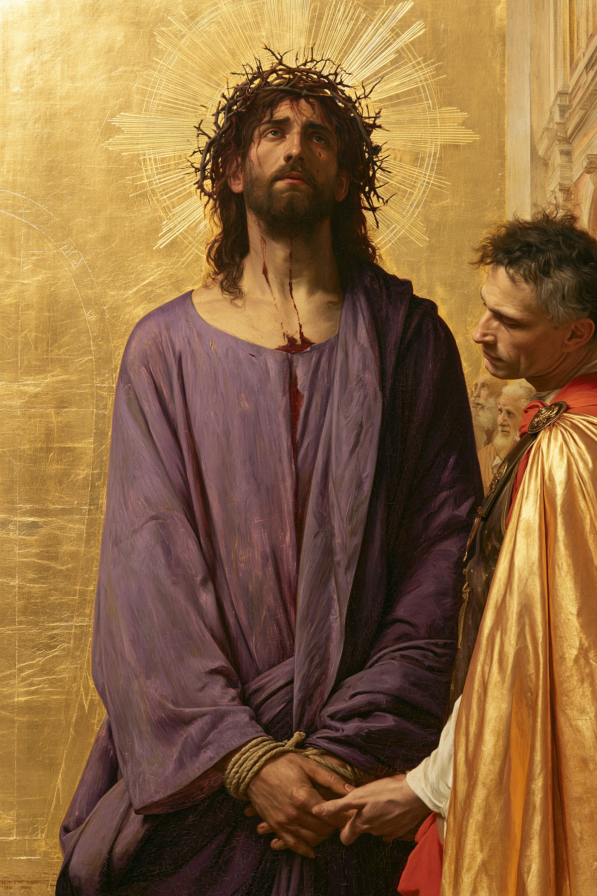 Ecce Homo — Sacré doré · Portrait n° 14 — art chrétien